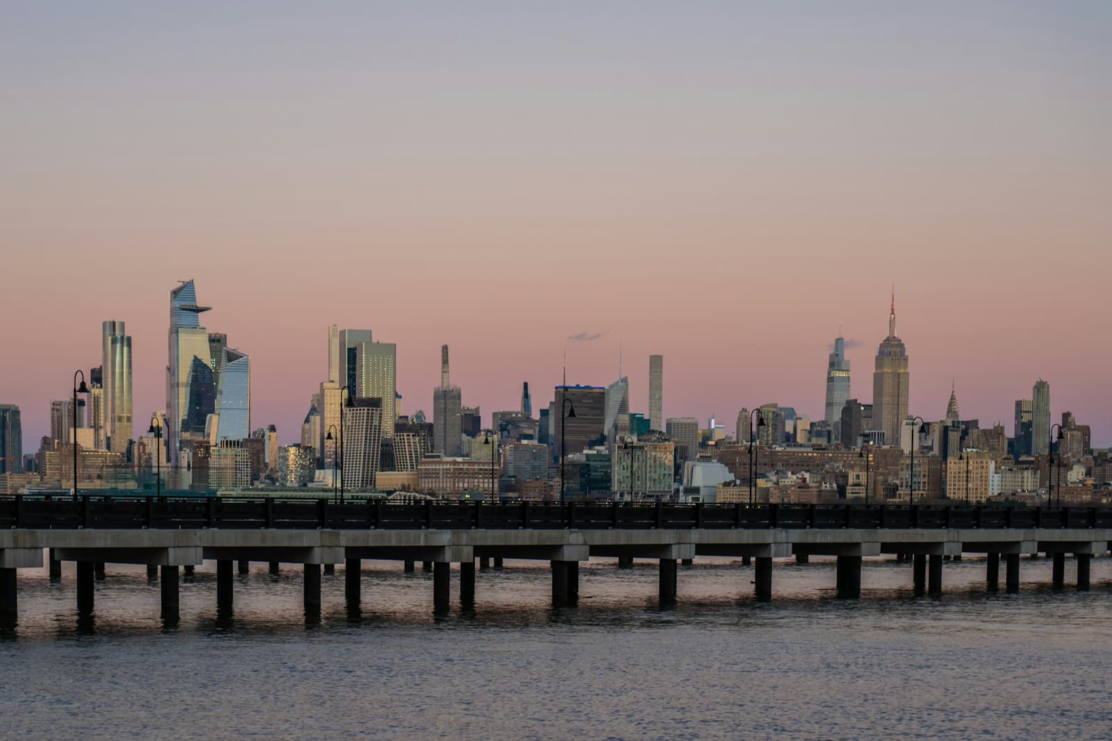 Jersey City, New Jersey cityscape and street view